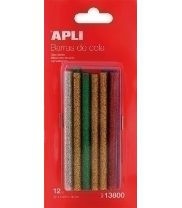 COLA TERMOFUSIBLE BARRA APLI GLITTER 12