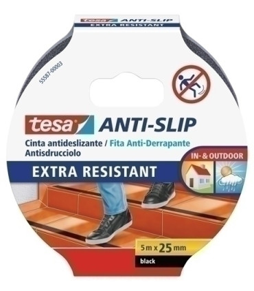 CINTA ADHESIVA TESA ANTIDESLIZANTE 5x25