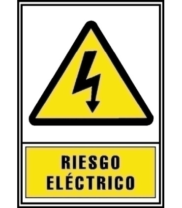 SEÑAL RIESGO ELECTRICO AMARILLO