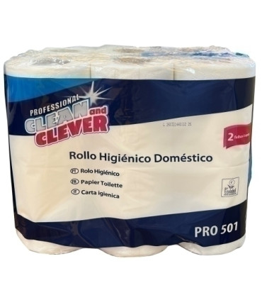 PAPEL HIGIENICO DOMESTICO 2 CAPAS 23M
