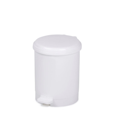 PAPELERA PL. CEP C/TAPA PEDAL 12L BLANCA