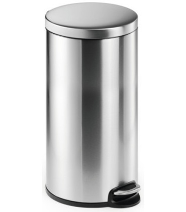 PAPELERA DURABLE MET.REDONDA 30 L INOX