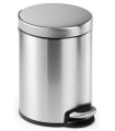 PAPELERA DURABLE MET.REDONDA 5 L INOX