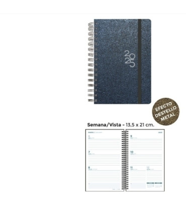 AG.SENF. METALLIC 135x210 S/V AZUL