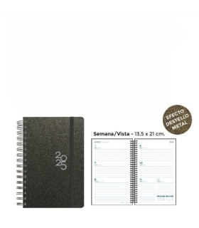 AG.SENF. METALLIC 135x210 S/V NEGRO