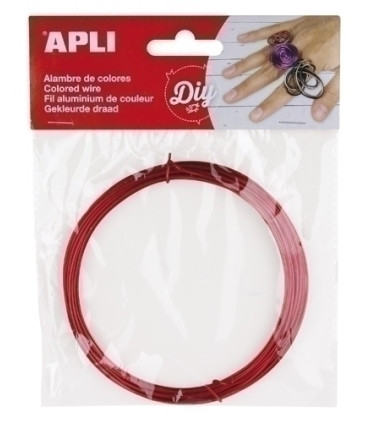 ALAMBRE APLI ø 1,5 mm. ROJO 5 METROS