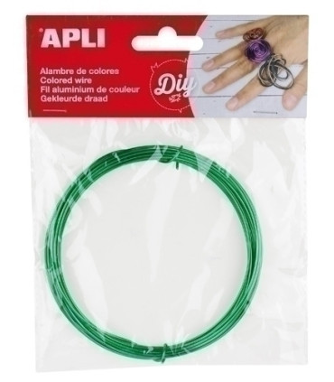 ALAMBRE APLI ø 1,5 mm. VERDE 5 METROS