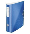 ARCHIVADOR LEITZ WOW A4 180º 80mm AZUL M