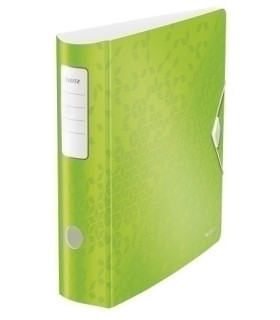 ARCHIVADOR LEITZ WOW A4 180º 80mm VERDE