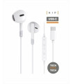 AURICULARES TECHONE BOTON USB-C BLANCO