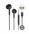 AURICULARES TECHONE BOTON USB-C NEGRO