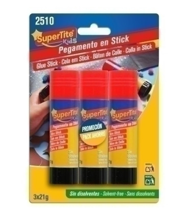 BARRA PEGAMENTO SUPERTITE 21g BLISTER 3