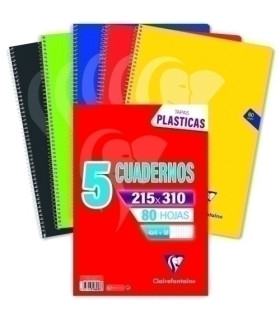 BLOCK CLAIREF.PP Fº 80h 4x4 90g VIVO P/5