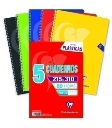 BLOCK CLAIREF.PP Fº 80h 4x4 90g VIVO P/5