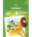 BLOC DIBUJO CANSON KIDS ENCOL. A4 90g