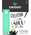 BLOC DIBUJO CANSON LETTERING A4 180g