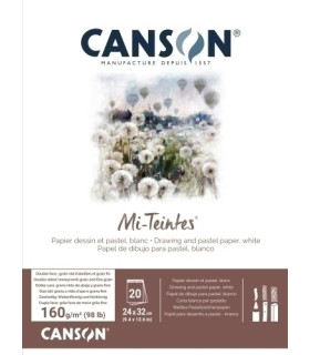 BLOC DIBUJO C.MI-TEINTES ENC. BLANCO 32x