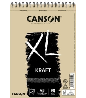 BLOC DIBUJO CANSON XL KRAFT C/ESP. A4 90