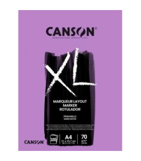 BLOC DIBUJO CANSON XL MARKER ENC. A4 70g