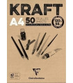 BLOC DIBUJO CLAIR. KRAFT ENCOL. A4 120g