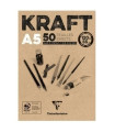 BLOC DIBUJO CLAIR. KRAFT ENCOL. A5 120g