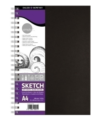 BLOC DIBUJO DALER ROWNEY C/ESP. A4 100g