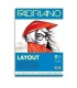 BLOC DIBUJO FABRIANO LAYOUT A3 75g