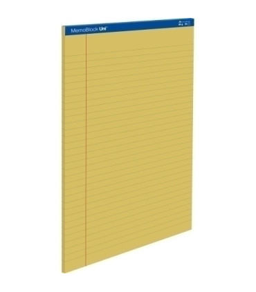 BLOC DE NOTAS UNI MEMOBLOCK A4 80h HOR.