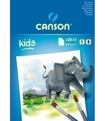 BLOCK PINTURA GU-CAN KIDS A4 20h 200g