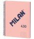 BLOC MILAN 430 A4 80h CD.5 ROSA