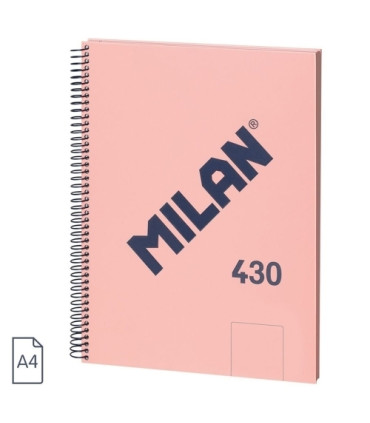 BLOC MILAN 430 A4 80h LISO ROSA