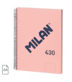 BLOC MILAN 430 A4 80h LISO ROSA