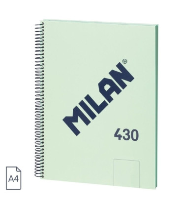 BLOC MILAN 430 A4 80h LISO VERDE