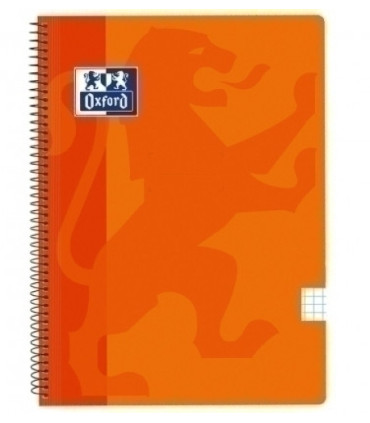 BLOCK OXF.SCH.PP Fº 80h CD.5 NARANJA