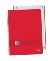 BLOCK OXF. EU.BOOK 1 A4 80h CD.5 ROJO