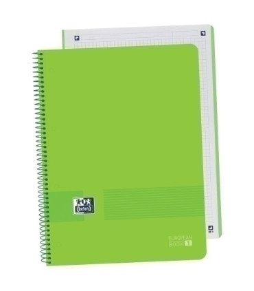 BLOCK OXF. EU.BOOK 1 A4 80h CD.5 VERDE