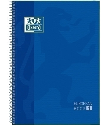 BLOCK OXF. EU.BOOK 1 A4 80h HZ. AZUL OSC