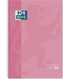 BLOCK OXF. EU.BOOK 1 A4 80h HZ. ROSA