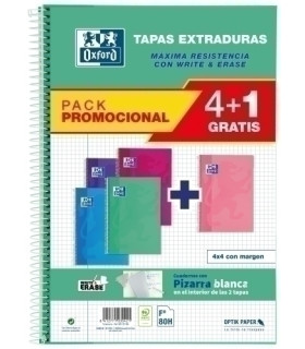 BLOCK OXF.SCH.EXTRA Fº 80h CD.4 PK.4+1