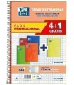 BLOCK OXF.SCH.EXTRA Fº 80h MM PACK 4+1