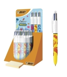 BOLIGRAFO 4 COL.BIC TERCIOPELO B/30