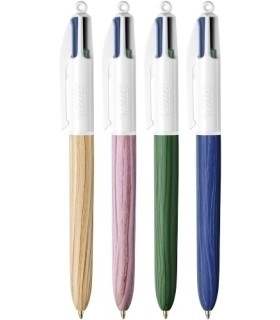 BOLIGRAFO  4 COL.BIC WOOD