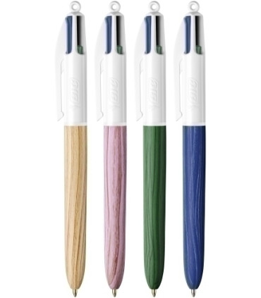 BOLIGRAFO  4 COL.BIC WOOD