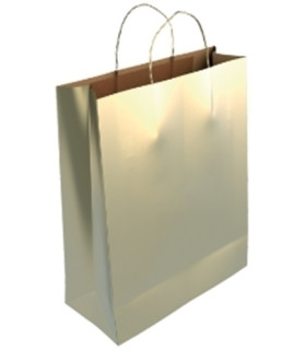 BOLSA PAPEL KRAFT LISO 40x46 ORO P/25
