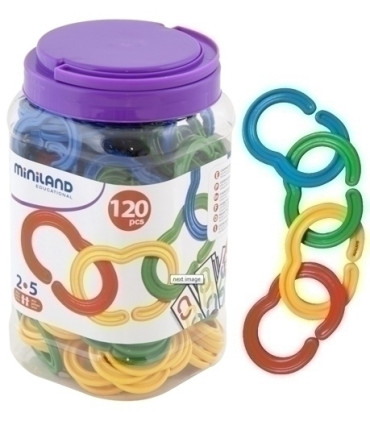 BOTE DE 120 CADENAS ENGARZABLES PLANAS