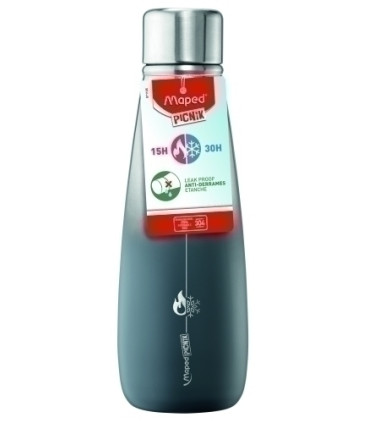 BOTELLA MAPED PICNIK 500ml  INOX/GRIS
