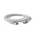 CABLE USB - MICRO BLANCO 1 m.