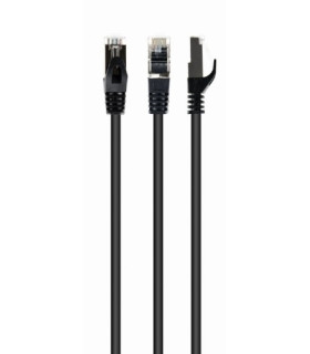 CABLE RED CAT6 LATIGUILLO RJ45 1M NEGRO