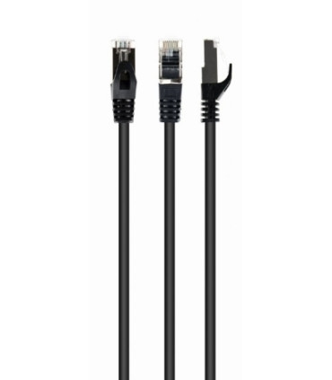 CABLE RED CAT6 LATIGUILLO RJ45 1M NEGRO