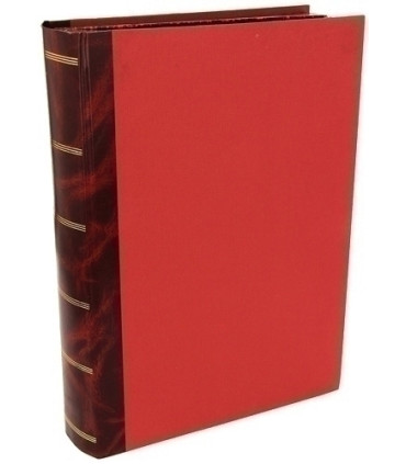 CAJA FORMA DE LIBRO Fº PROLONGADO MARRON